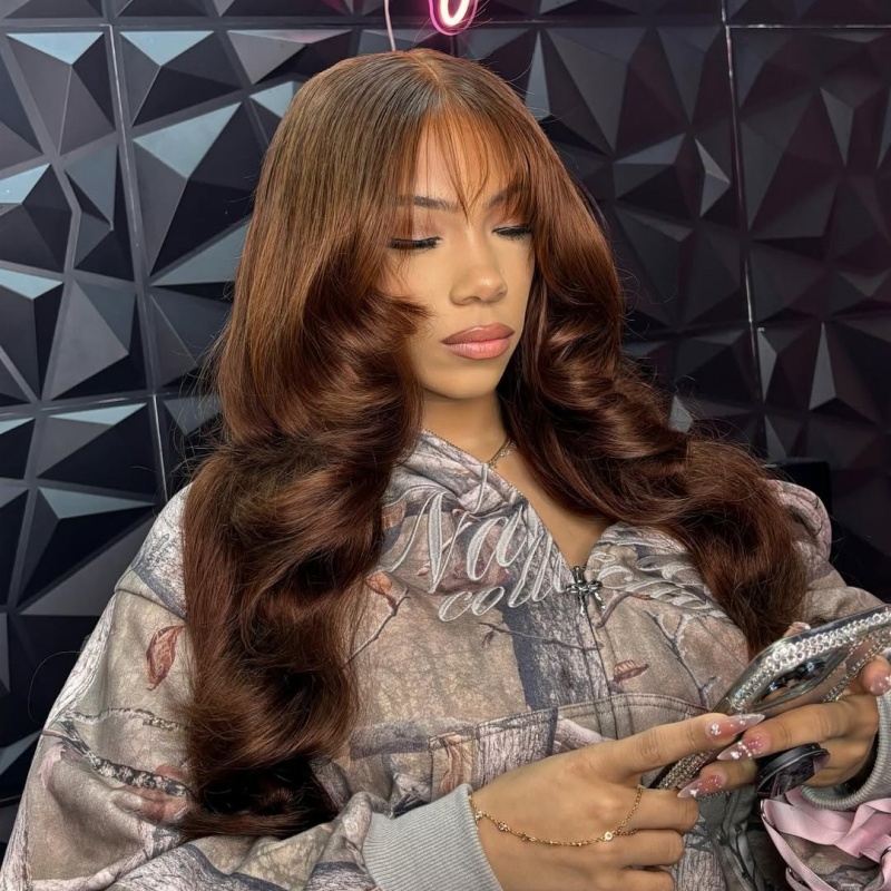 Different Color Choice Upgraded Invisi-Strap Pre Bleached Pre Plucked HD Lace 360 Lace Frontal Wigs 180% Density Ponytail Wig Human Hair