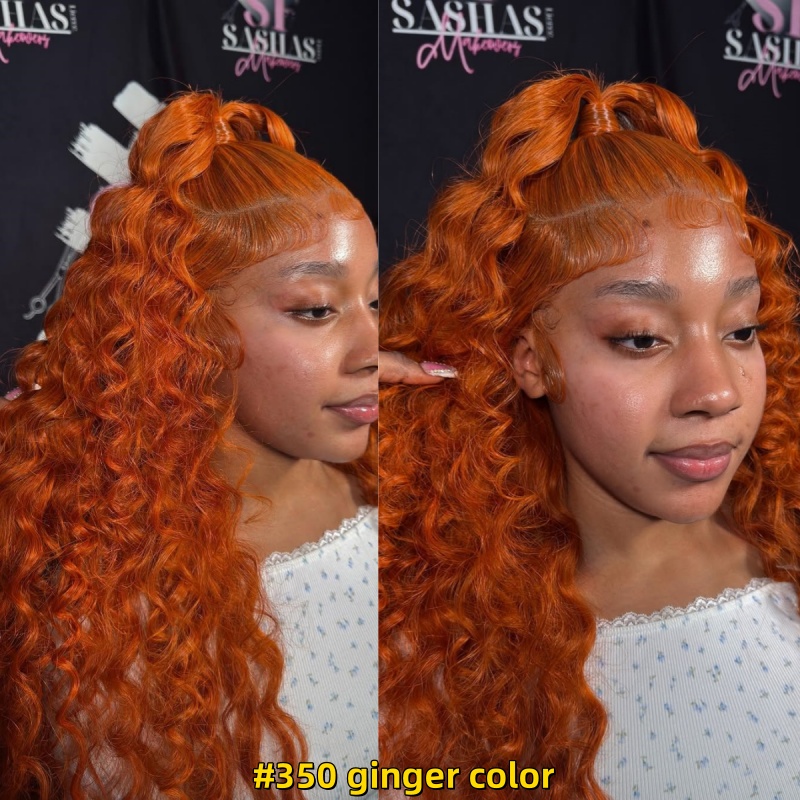 Different Color Choice Upgraded Invisi-Strap Pre Bleached Pre Plucked HD Lace 360 Lace Frontal Wigs 180% Density Ponytail Wig Human Hair