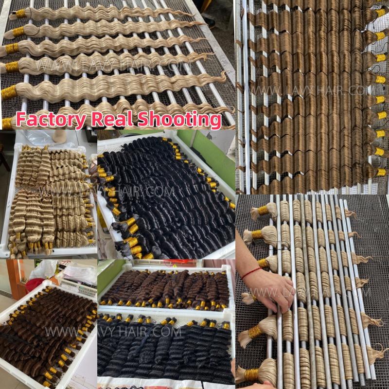 Color Hair Bulk No Weft  For Braiding 100% Human Hair Quick Weave Extensions 100 Grams/1 Bundle