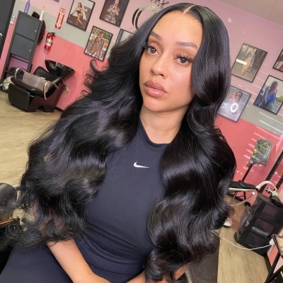 Superior Grade 3 bundles with 2*6 4*4 5*5 6*6 7*7 lace closure Deal Body wave Transparent /HD Lace Virgin Human hair Brazilian Peruvian Malaysian