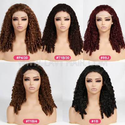 Funmi Burmese Curly Spiral End Double Drawn 5*5 Transparent Lace Closure Wig 250% Density 100% Human Hair