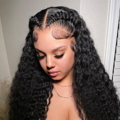 Glueless Wear Go Italian Curly 200% Density HD Melted Lace 4×4 5×5 13×4 13×6 Full Frontal Wigs Human Hair Preplucked Hairline