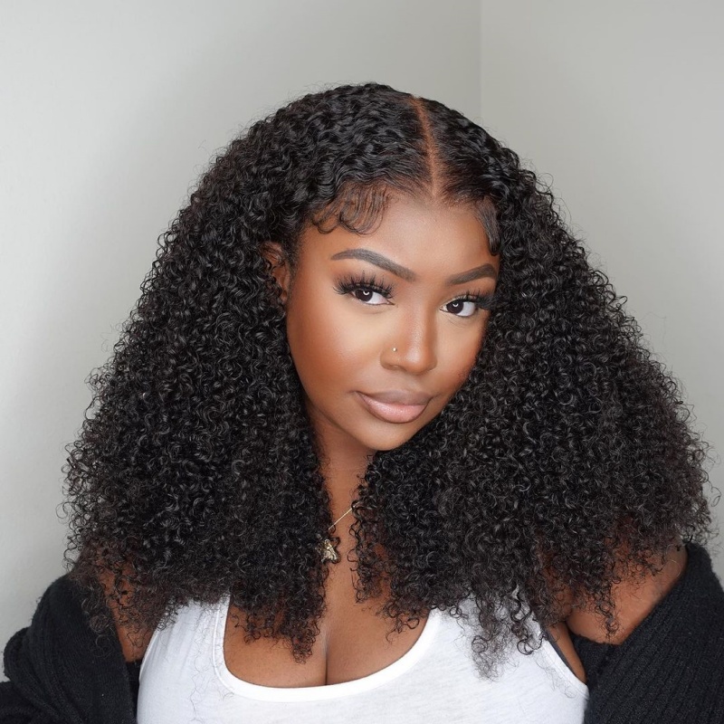(All Texture Link) 200% Density Thickness Short Bob Wig Blunt Cut Preplucked Glueless 100% Human hair Wear Go