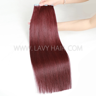 #99J Color Tape In Hair Extensions Human Virgin Hair 20 pcs 50 grams