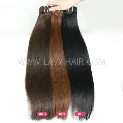 Dark Color Choice Straight Hair Human Virgin Hair 1 Bundle 100 Grams